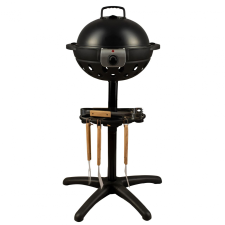 Gratar Electric HAUSBERG HB540, 1600 W, 34cm, 5 trepte temperatura, 4 accesorii gratar incluse, Negru [0]
