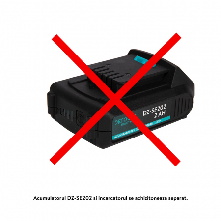 Masina gaurit/insurubat Detoolz DZ-SE187, cu percutie, 28Nm, 18V, pe acumulator (fara acumulator si incarcator) [8]