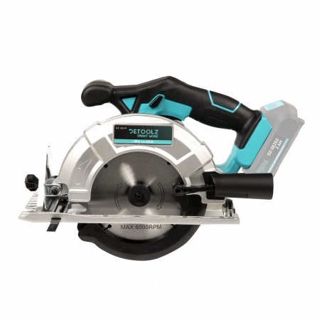 Fierastraie circulare - Fierastrau circular Detoolz DZ-SE191, Ø165mm, 18V, cu perii, 3800 rot./min., pe acumulator (fara acumulator si incarcator)