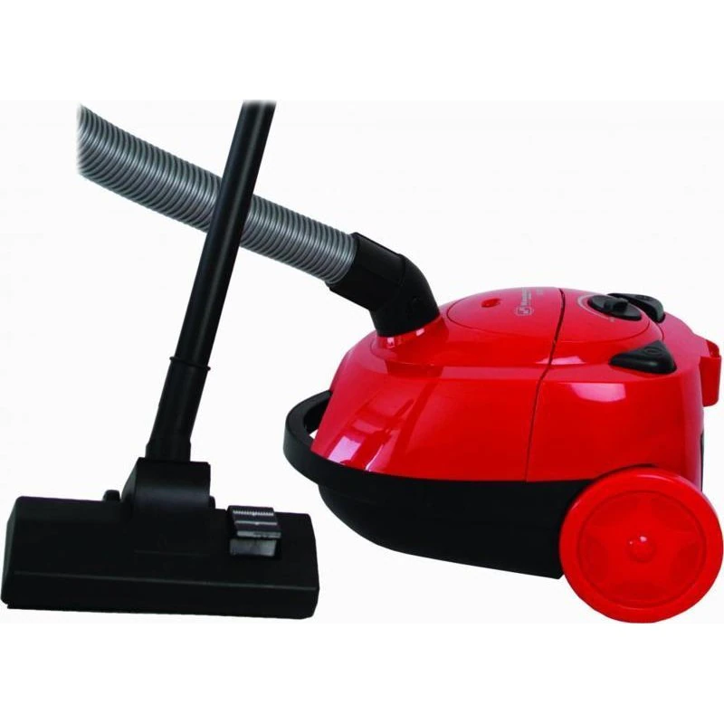 Aspirator cu sac panza Clebo Hausberg HB-2000, 2000W,  Capacitate 1L, Rosu [0]