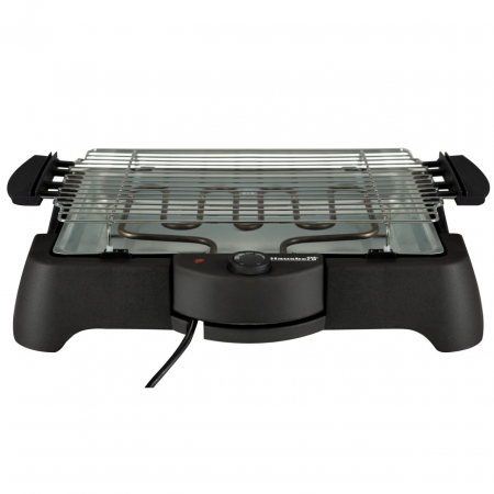 Gratar electric Hausberg HB523, 2000W , 50.5x36cm, Termostat, Negru [0]