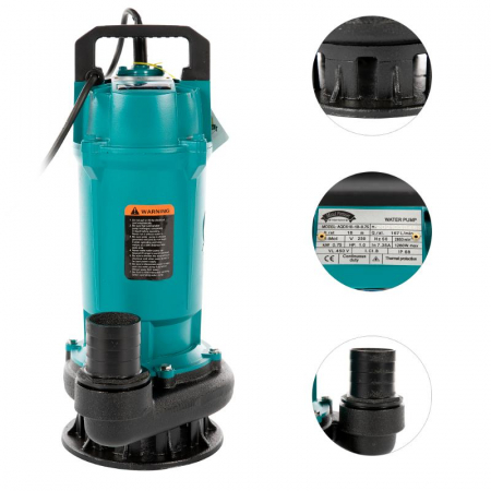 Pompa apa submersibila, Micul Fermier, QDX10-18M 0.75KW 2, 750w, 167l/min, bobinaj cupru [0]