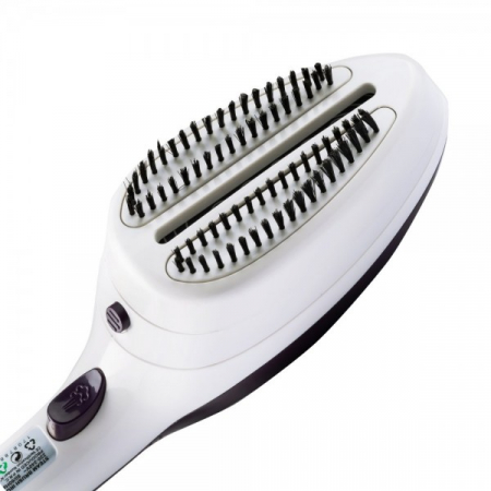 Fier de calcat vertical Hausberg HB7885, 1100W , Talpa ceramica, Accesoriu detasabil, 2 Perii, Maro [1]