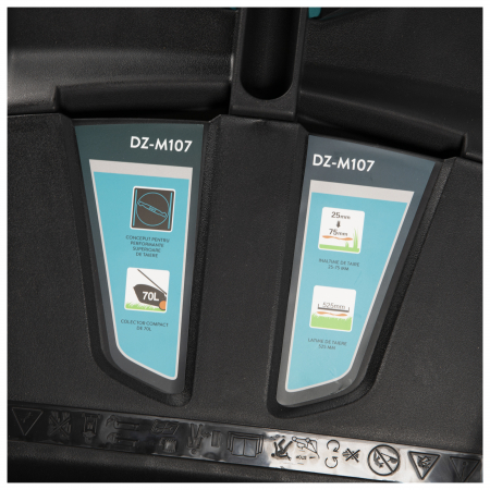Masina de tuns gazon, pe benzina, Detoolz DZM107, 4kW, 7 Trepte inaltime, Punte 21", 196CC, Capacitate colectare 70L [11]