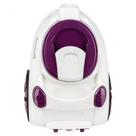 Aspirator fara sac Hausberg HB-2005MV, 700W, Capacitate 3L, Alb/Mov [3]