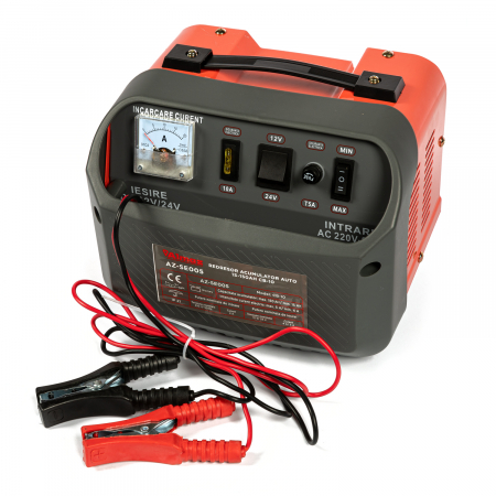 Unelte Diverse - Redresor acumulator auto Almaz AZ-SE005, 30-150Ah, CB-10, Rosu/ Gri
