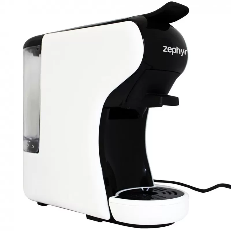 Espressor electric 3 in 1 cafea Zephyr ZP1171K, 1450W, 19bar, Capacitate rezervor 0.6L, Alb/Negru [1]