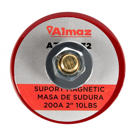 Suport magnetic sudura Almaz AZ-ES032, masa de sudura 200A 2", 10lbs, Rosu [0]