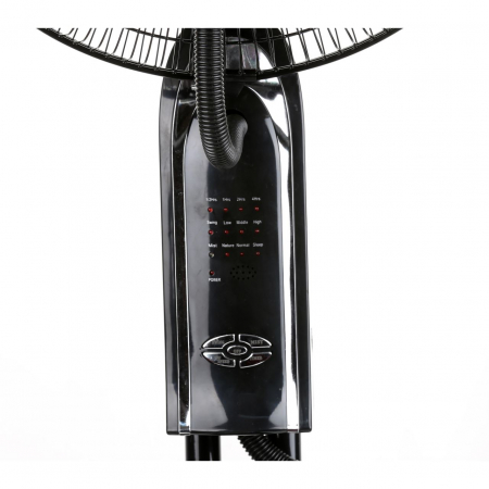 Ventilator Hausberg HB5600NG, 90W, Pulverizare apa/ Umidificare, 300 ml/h, 3 viteze, Timmer, Telecomanda, Negru [5]