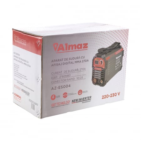 Aparat de sudura tip invertor Almaz AZ-ES004, MMA270, Afisaj digital, accesorii incluse [6]