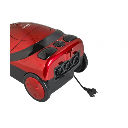 Aspirator Hausberg HB-2850NG, 1600-2000W, Capacitate 3L, Negru/Rosu [2]