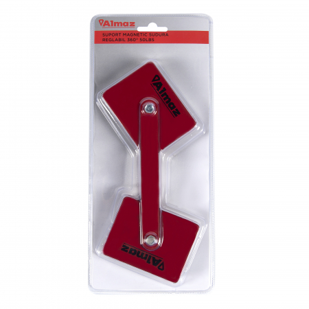 Suport magnetic sudura Almaz AZ-ES029, Reglabil 360 °, 50lbs, Rosu [3]