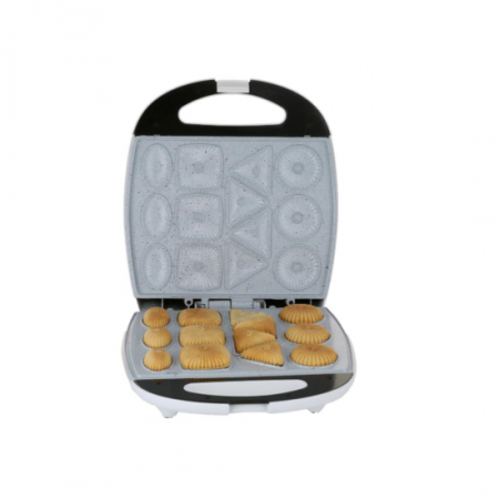 Aparat pentru biscuiti Hausberg HB-3563, 1300W, Capacitate 13 biscuiti, Alb [3]