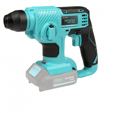Rotopercutoare - Ciocan rotopercutor Detoolz DZ-SE190, SDS+, 18V, 1J, 4750BPM, cu perii (fara acumulator si incarcator)