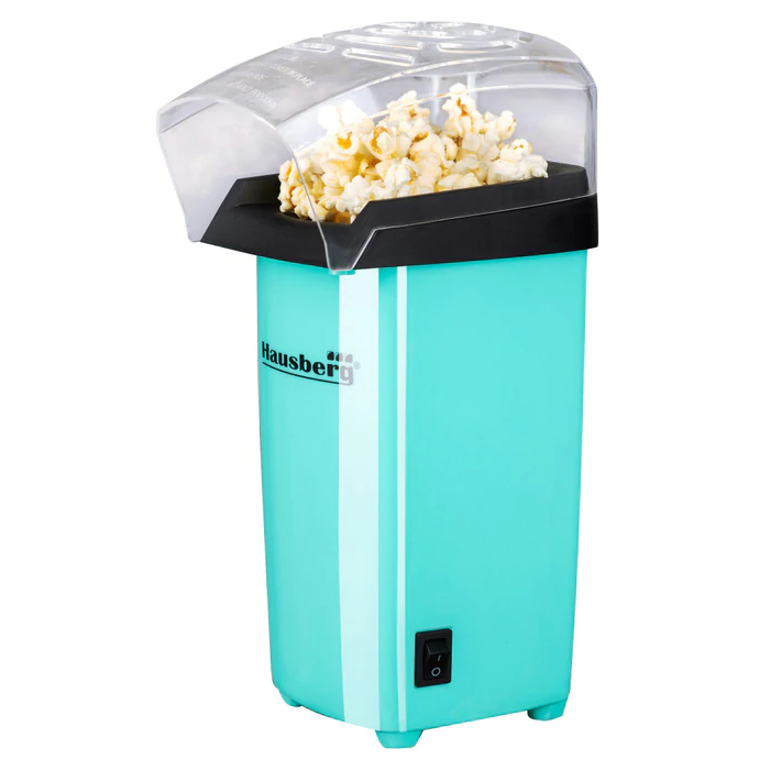 Aparat pentru Popcorn Hausberg HB910VR Premium, 1200W, Jet aer cald, Verde [0]