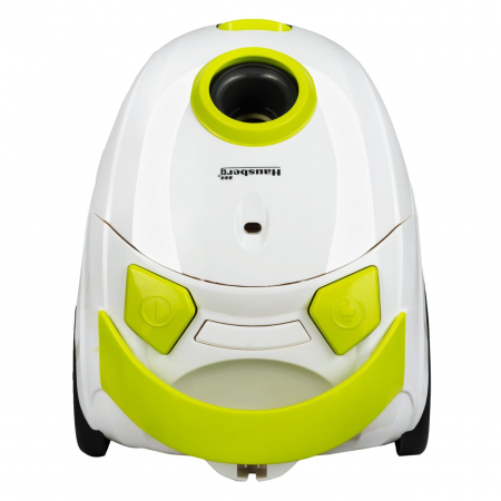 Aspirator cu sac Hausberg HB2080VR, 700W, Capacitate 1.5L, Alb/Verde [0]