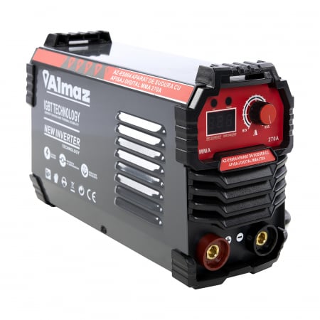 Aparat de sudura tip invertor Almaz AZ-ES004, MMA270, Afisaj digital, accesorii incluse [0]
