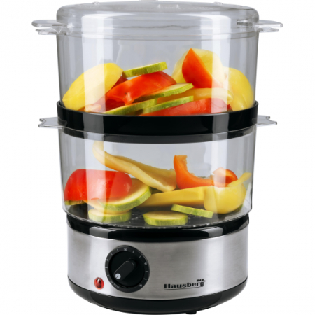 Aparat de gatit la aburi Hausberg HB-1350, 4.8L, 400W [0]