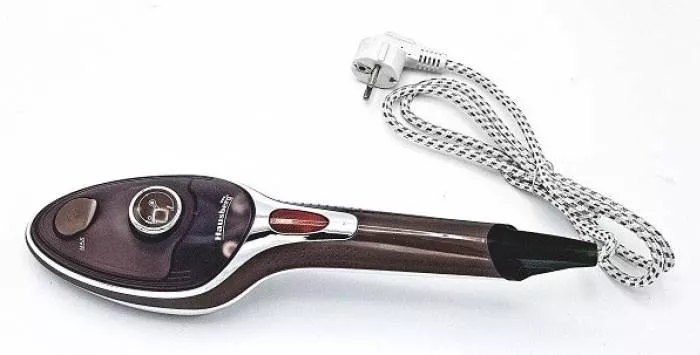 Fier de calcat vertical Hausberg HB7885, 1100W , Talpa ceramica, Accesoriu detasabil, 2 Perii, Maro [2]