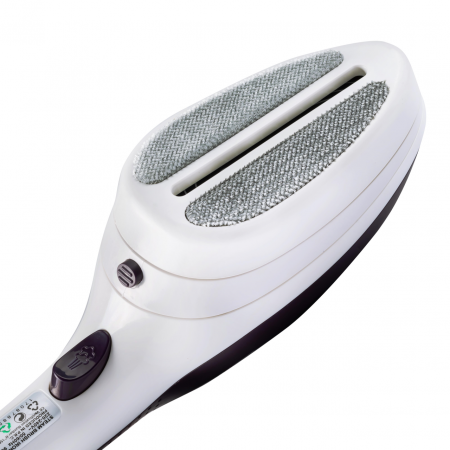 Fier de calcat vertical Hausberg HB7885, 1100W , Talpa ceramica, Accesoriu detasabil, 2 Perii, Mov [4]