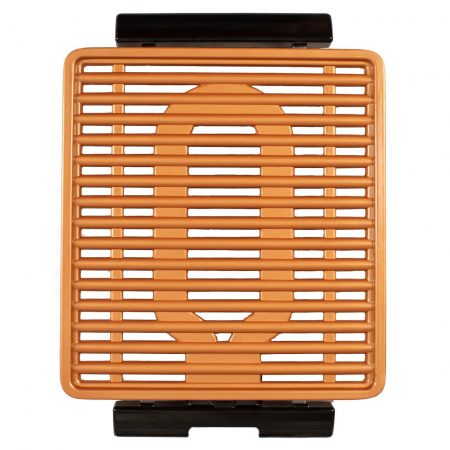 Gratar electric Hausberg HB536, 1250W, 40x36x7.5cm, fara fum, Negru/Maro [3]