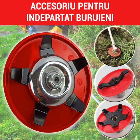 Accesoriu pentru curatat terenul de buruieni, plivit,  2 tipuri de lame, universal [1]
