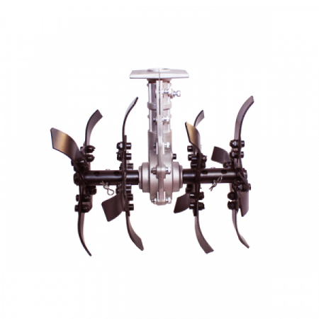 Accesoriu tip Cultivator + Prasitoare , 28mm*9T pentru motocoasa, model premium universal, Mencoza [1]