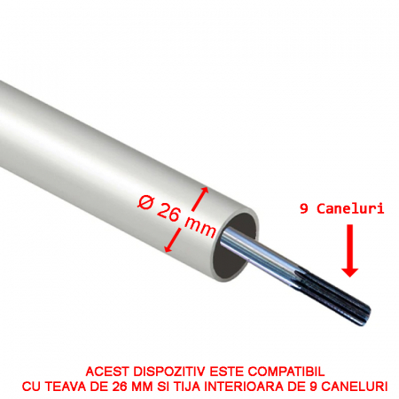 Accesoriul tip fierastrau pentru motocoasa, 26mm*9 caneluri [1]