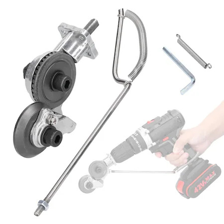 Masini de gaurit si insurubat - Adaptor tip cutter (cu role) pentru bormasina, pentru taiat otel/aliaj/tabla