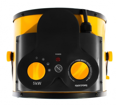 Aeroterma electrica Rotor, 5000W, 3 trepte de putere, suprafata de incalzire 100 mp, mufa trifazica [1]