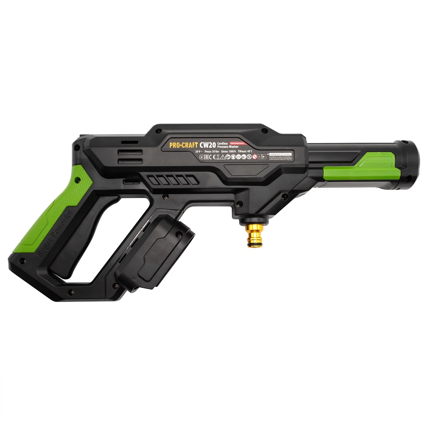 Aparat de spalat cu presiune pe acumulator ProCraft, 20V/4Ah, Brushless, Geanta de transport, Fara acumulator si incarcator incluse [5]