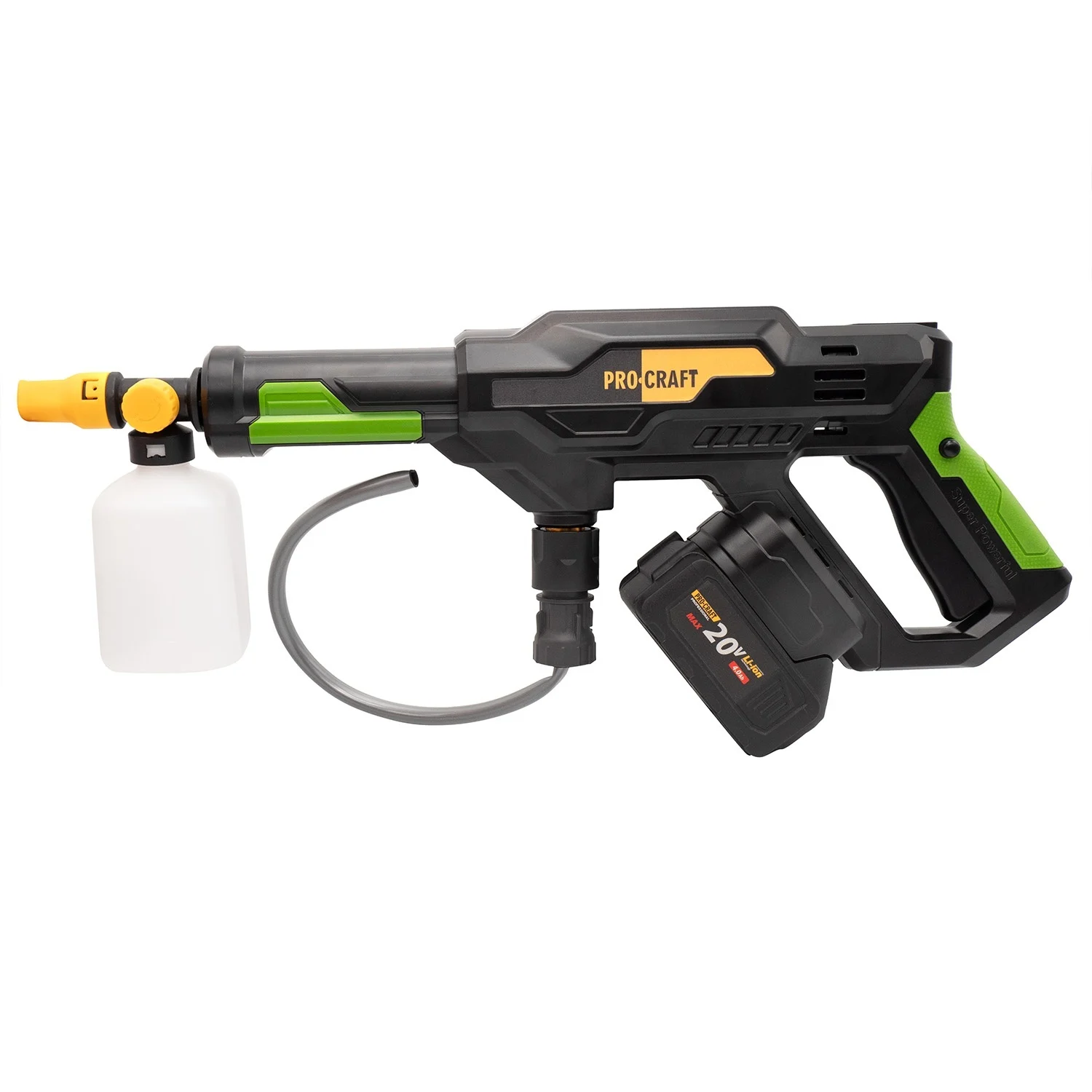 Aparate spalat cu presiune - Aparat de spalat cu presiune pe acumulator ProCraft, 20V/4Ah, Brushless, Geanta de transport, Fara acumulator si incarcator incluse