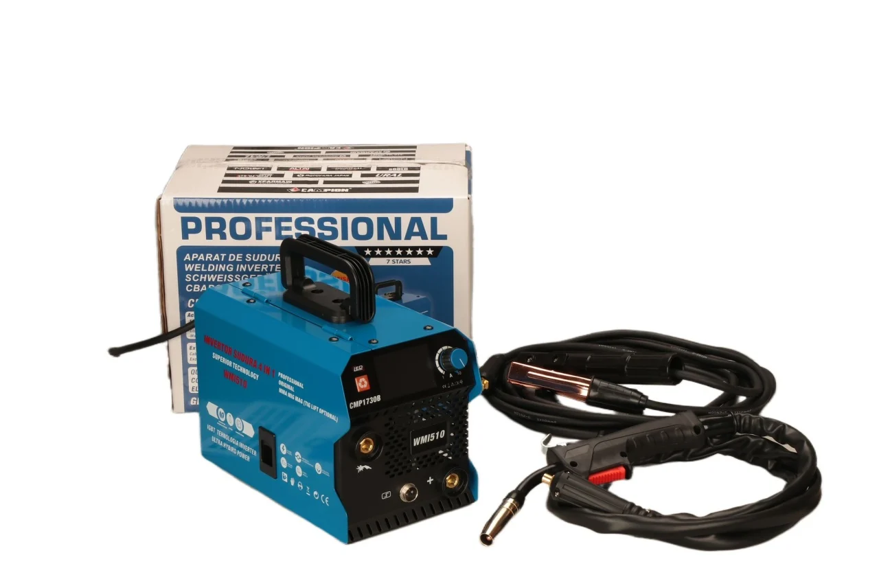 Aparat de sudura 4in1 Ural, MIG/MAG/MMA/LIFT TIG, 510Ah, Diametru electrozi 2.5-6.0mm, Accesorii incluse [4]