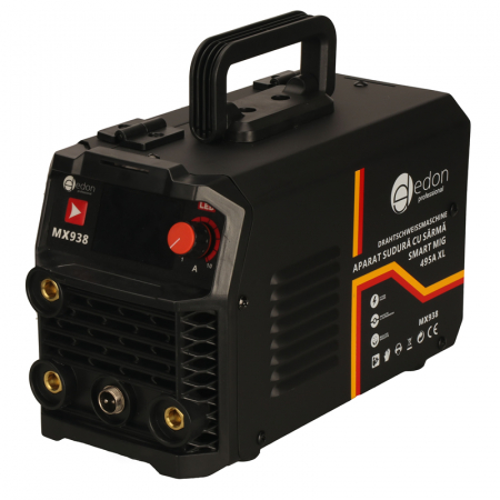 Aparat de sudura cu sarma Edon Professional SMART MIG 495A XL, diam.sarma 0.8-1mm, diam.electrod 2-3.2mm, Accesorii incluse [1]