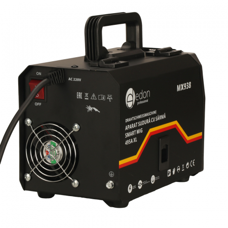 Aparat de sudura cu sarma Edon Professional SMART MIG 495A XL, diam.sarma 0.8-1mm, diam.electrod 2-3.2mm, Accesorii incluse [4]