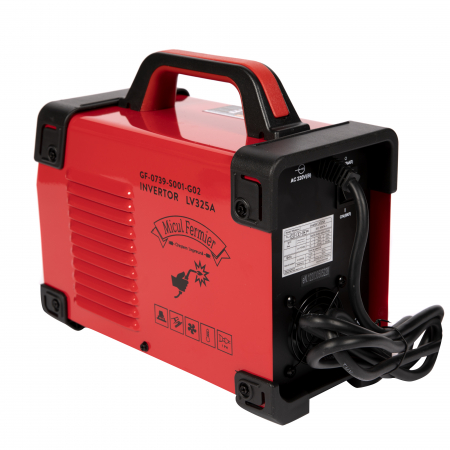 Aparat de sudura invertor Micul Fermier LV-325S, 325A, Rosu, Accesorii incluse [5]