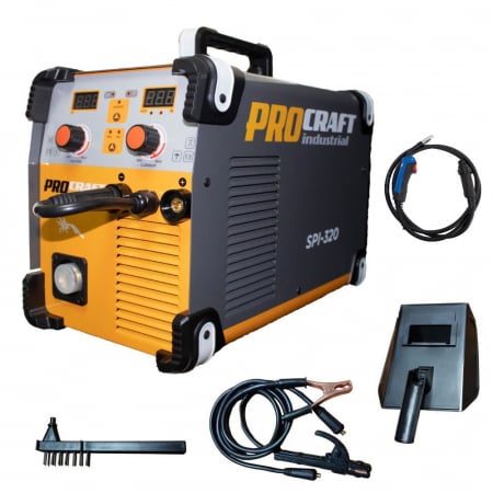 Aparat de sudura invertor MIG/MMA ProCraft Industrial SPI 320, Accesorii Incluse [2]
