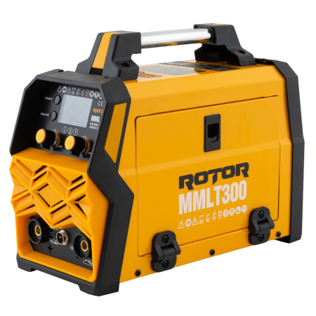 Aparat de sudura Rotor MIG/MMA/LIFT TIG 120, 20-300A, Afisaj digital, Accesorii incluse [2]