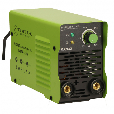 Aparat de sudura tip invertor Craft-Tec MMA420A, 420Ah, protectie supraincalzire, cooler de racire [3]