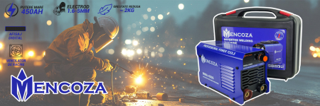 Aparat de sudura tip invertor Mencoza MMA 450S, 450Ah, anti-lipire, protectie anti-incalzire, afisaj, electrozi 1.6-5mm, Accesorii incluse + Geanta de transport [8]