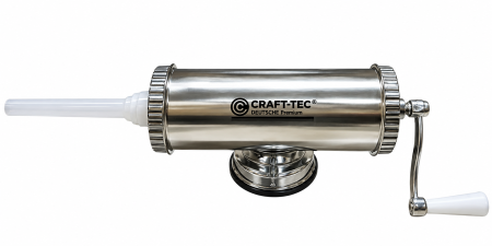 Aparate carnati - Aparat de umplut carnati orizontal 2.5Kg Craft-Tec, 3 palnii incluse, 2 sisteme de prindere