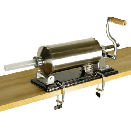Aparat de umplut carnati, Orizontal, Inox, Capacitate 6 kg, 5 Palnii Incluse [3]