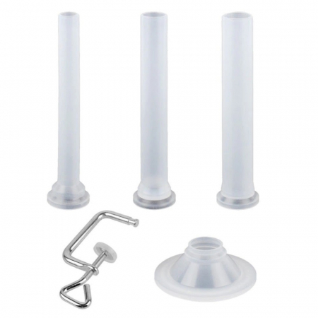 Aparat de umplut carnati, Orizontal, Inox, Capacitate 2.5 kg, 3 Palnii Incluse [1]