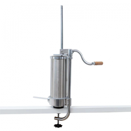 Aparat de umplut carnati, vertical, inox, capacitate 4 kg, 5 palnii incluse, sistem anti bule [1]