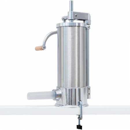 Aparat de umplut carnati, Vertical, Inox, Capacitate 6 kg, 6 Palnii Incluse, sistem anti bule [1]
