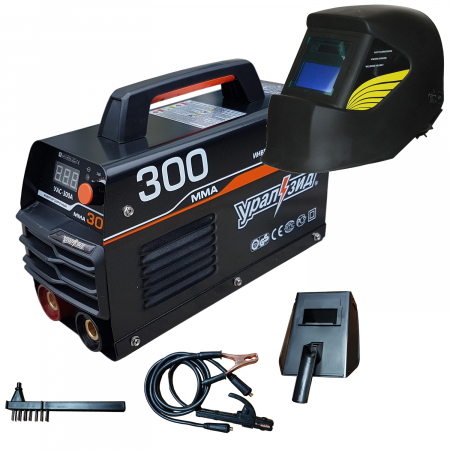 Aparat de Sudura - Invertor MMA 300A URALZID + Masca Automata,cu cristale lichide, Accesorii Incluse [0]