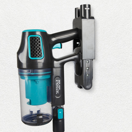 Aspirator cu acumulator Detoolz, 120W, Capacitate 0.8L, 21.6V/ 2200mAh, Turquoise [7]