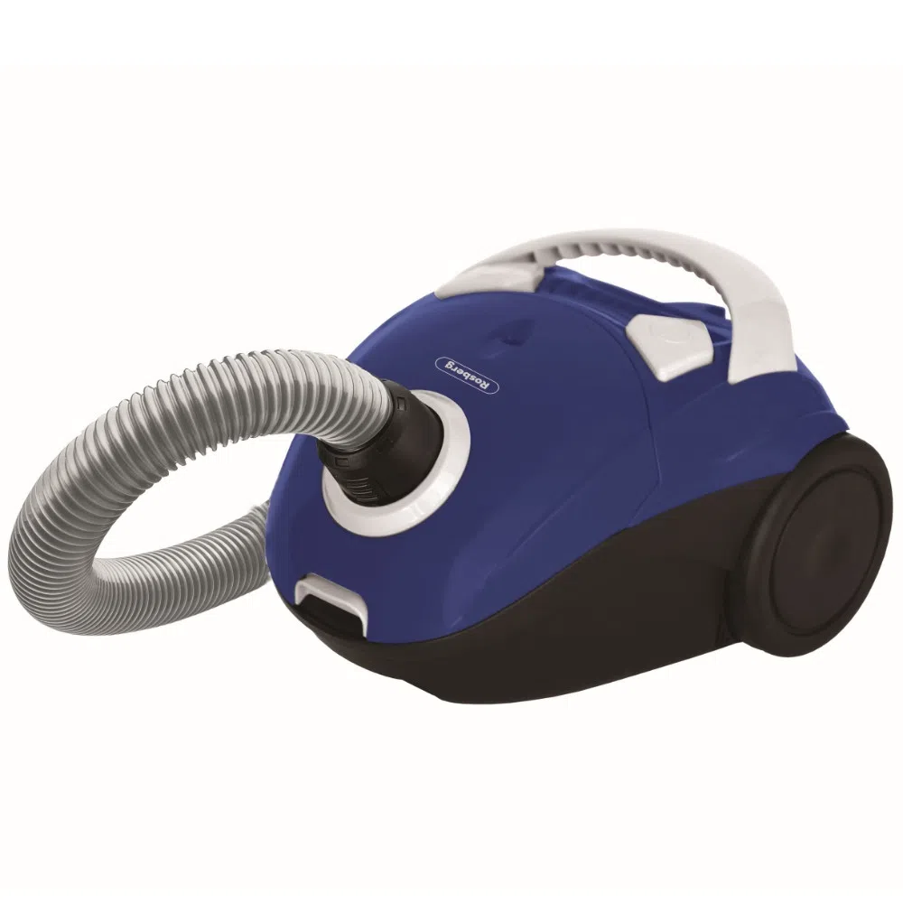 Aspiratoare - Aspirator cu sac Rosberg R51001JB, 700W, Capacitate 1.5L, Accesorii incluse, Albastru