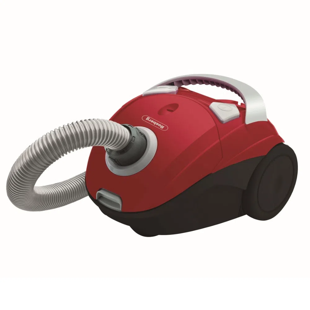 Aspiratoare - Aspirator cu sac Rosberg R51001JR, 700W, Capacitate 1.5L, Accesorii incluse, Rosu