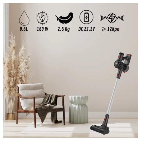 Aspirator vertical Just Perfecto fara fir JL-19, 160W, Capacitate 1.5L, Filtru HEPA,1.5Kg [4]